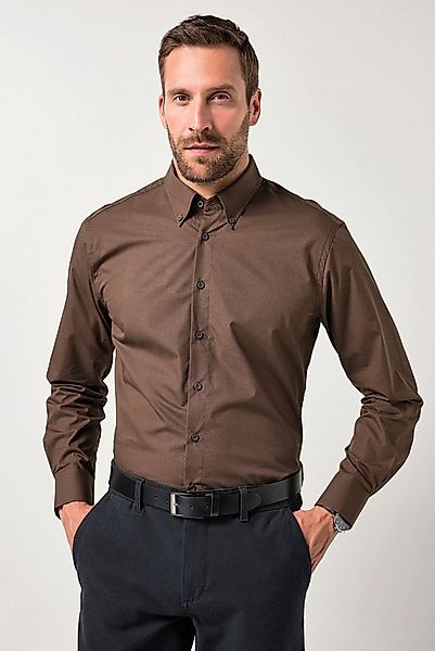 JP1880 Businesshemd Hemd Langarm Minimal-Print Buttondown-Kragen günstig online kaufen
