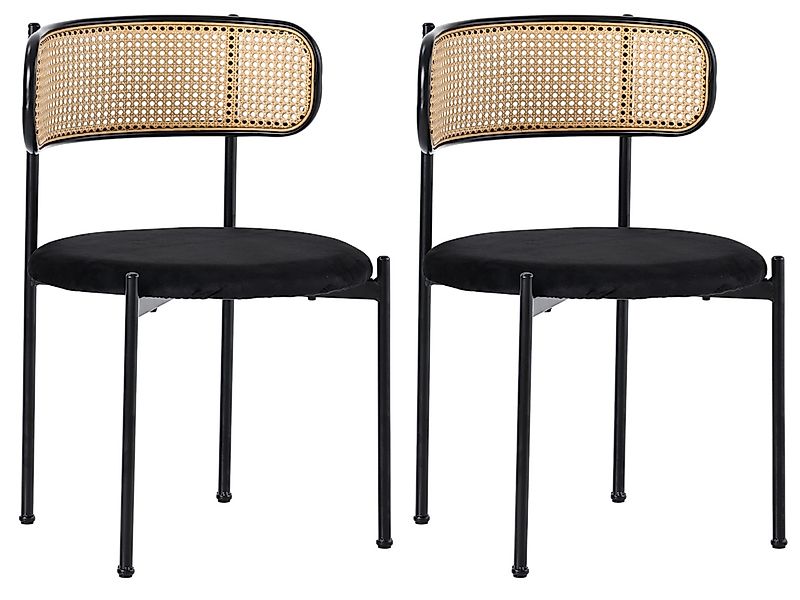 SeedWave Esszimmerstuhl Rattan Set aus 2 günstig online kaufen