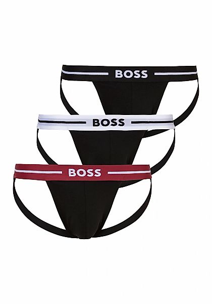 BOSS String "Jockstrap 3P Bold" Packung, 3er-Pack, 3 Stk. tlg., mit elastis günstig online kaufen