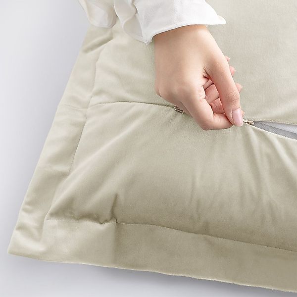 AmeliaHome Kissenhülle Kissenhülle Kissenbezug Dekokissen Samt Wohnzimmer, günstig online kaufen