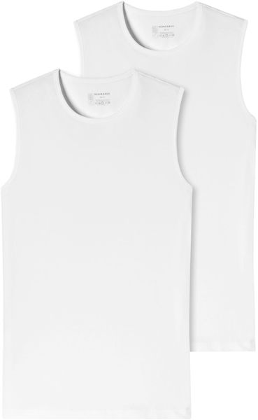 Schiesser Achselhemd "95/5" 2er-Pack, mit komfortablem Rundhals-Ausschnitt günstig online kaufen