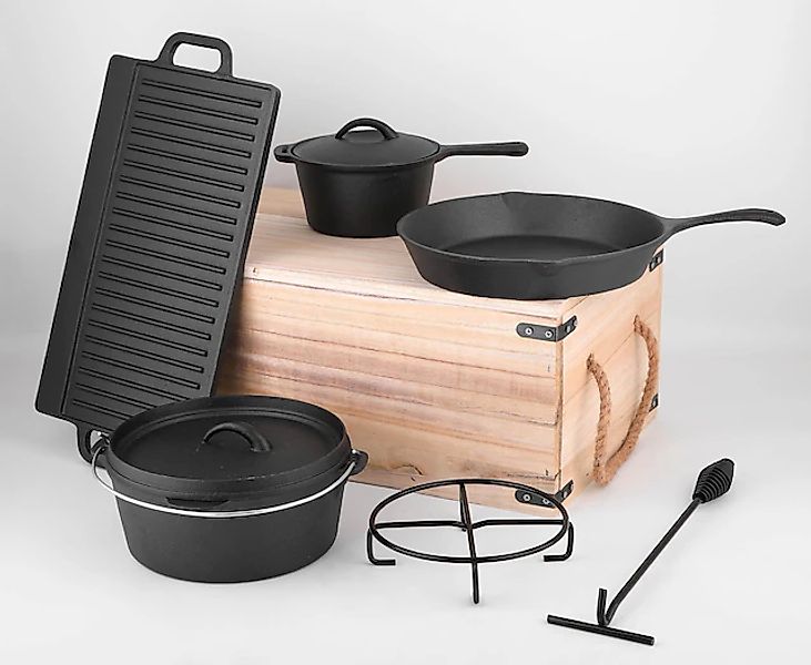 Carl Schmidt Sohn Topf-Set »Parilla« Set, Kochtopf, Kasserolle, Pfanne, Gri günstig online kaufen