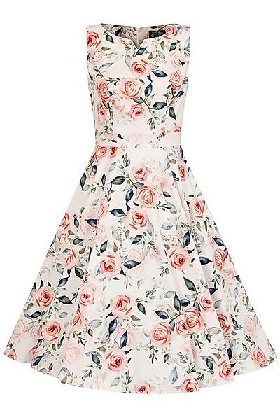 Hearts & Roses London A-Linien-Kleid Aurora Floral Rose Retro Vintage Fit-N günstig online kaufen