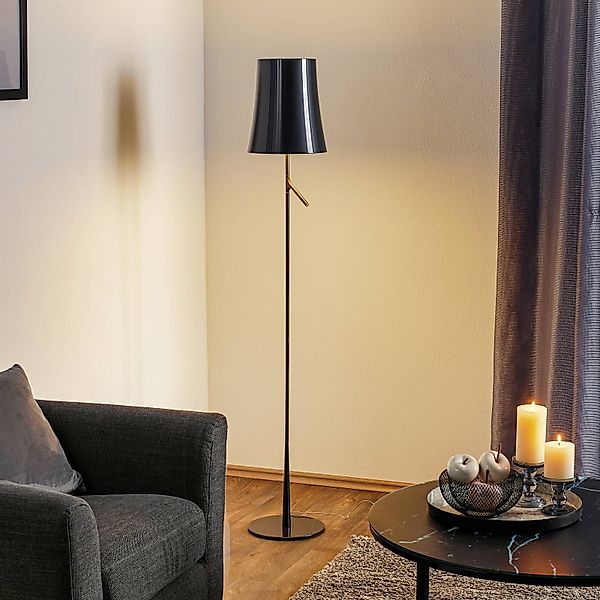 Foscarini Birdie LED Lettura Stehleuchte graphit günstig online kaufen