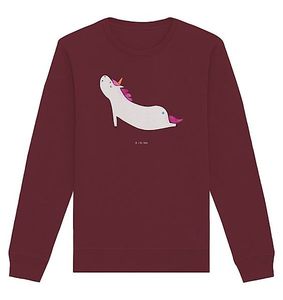 Mr. & Mrs. Panda Longpullover Größe XS Einhorn Yoga - Burgundy - Geschenk, günstig online kaufen