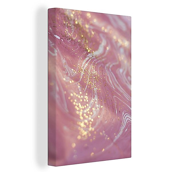 OneMillionCanvasses® Leinwandbild Marmor - Glitzer - günstig online kaufen