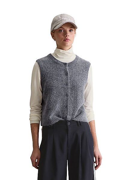 Marc O'Polo DENIM Strickweste regular fit aus Alpakawolle-Wolle-Mix günstig online kaufen