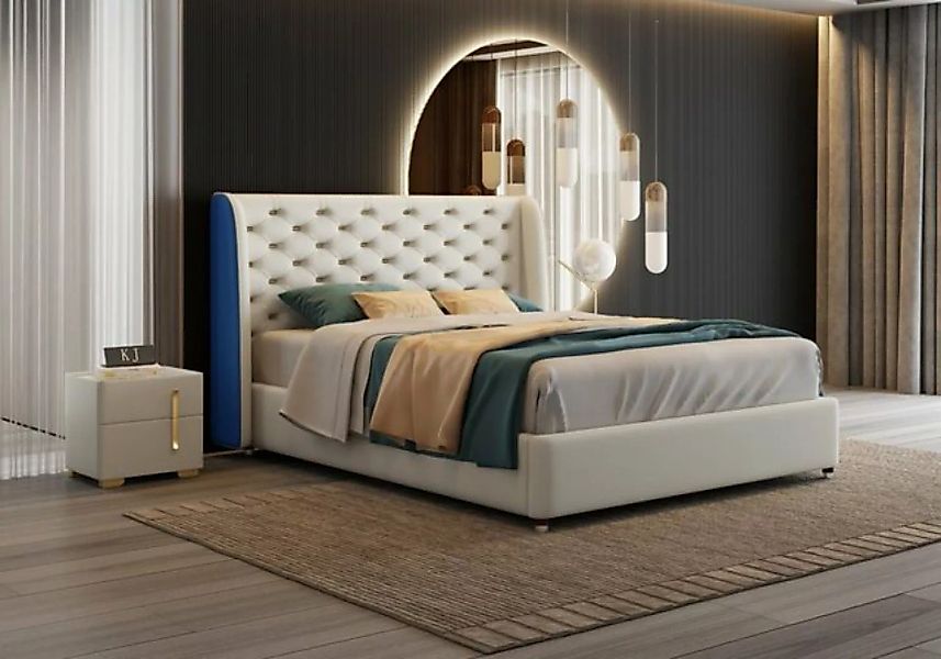 JVmoebel Bett, Bett Polster Design Luxus Doppel Hotel Betten Schlaf Zimmer günstig online kaufen