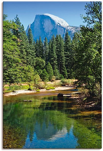 Artland Wandbild "Yosemite Valley Half Dome River of Mercy", Gewässer, (1 S günstig online kaufen