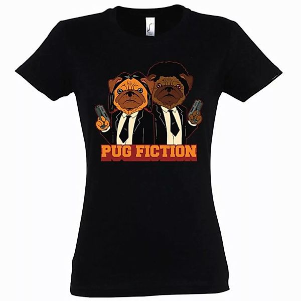 Youth Designz T-Shirt Pug Fiction Damen T-Shirt mit trendigem Frontprint günstig online kaufen