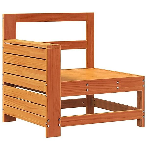 vidaXL Sofa, Gartensofa mit Armlehne und Beistelltisch Massivholz Kiefer günstig online kaufen