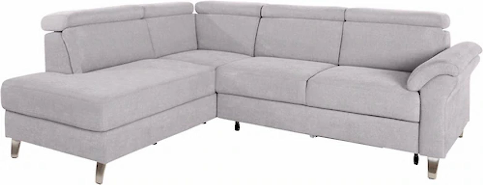 sit&more Ecksofa »Arngast L-Form« inklusive Kopfteilverstellung und Federke günstig online kaufen