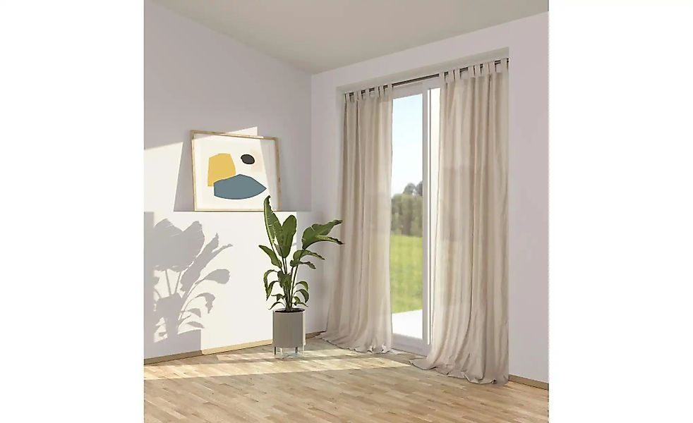 Jette Home Schlaufenschal   ¦ grau ¦ Baumwolle ¦ Maße (cm): B: 145 Gardinen günstig online kaufen