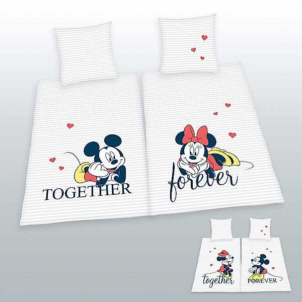 Herding Bettwäsche 4 tlg. Partnerbettwäsche Disney günstig online kaufen