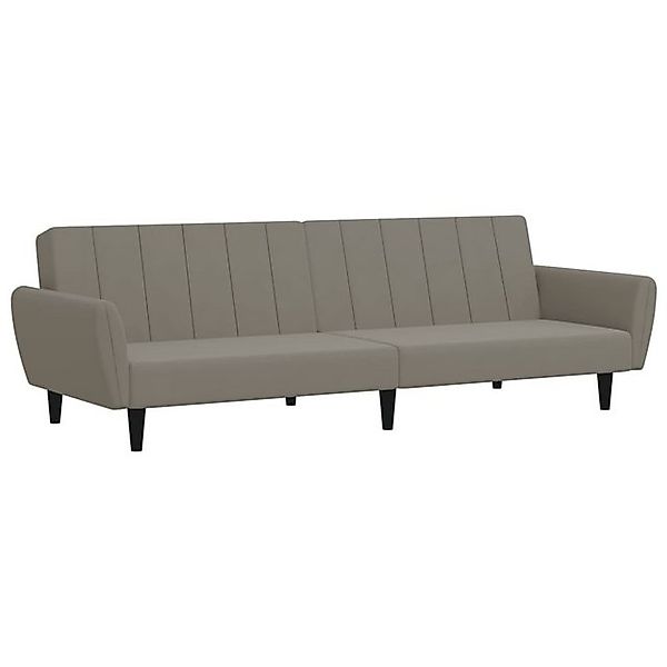 vidaXL Sofa Schlafsofa 2-Sitzer Hellgrau Samt günstig online kaufen