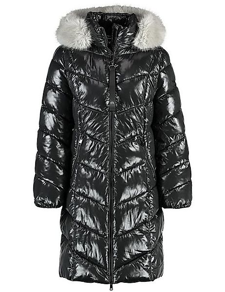 GERRY WEBER Wintermantel Mantel mit Glanzfinish und Kunstfellbesatz günstig online kaufen