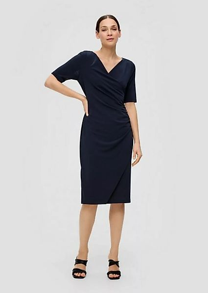 s.Oliver BLACK LABEL Minikleid Kleid mit Wickel-Effekt günstig online kaufen