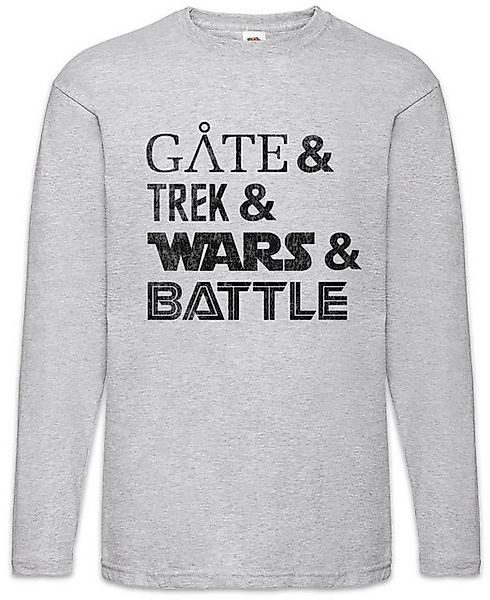 Urban Backwoods Langarmshirt Gate & Trek & Wars & Battle Langarm T-Shirt St günstig online kaufen