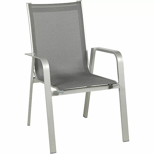 Acamp Set 4x Stapelsessel Urban 54 cm x 60 cm x 82 cm Platin-Graphit günstig online kaufen