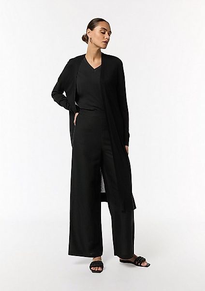 comma Chinos Hose Wide-Leg-Hose aus Leinenmix günstig online kaufen