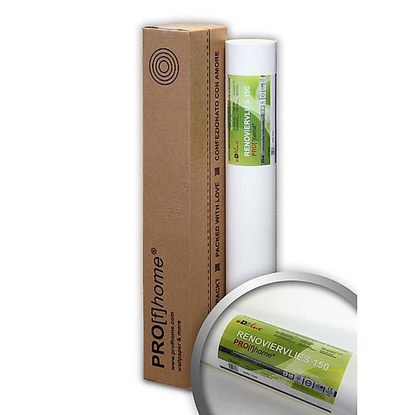 PROFHOME Malervlies Renoviervlies 150 g Anstrichvlies Vliestapete 25 Meter günstig online kaufen