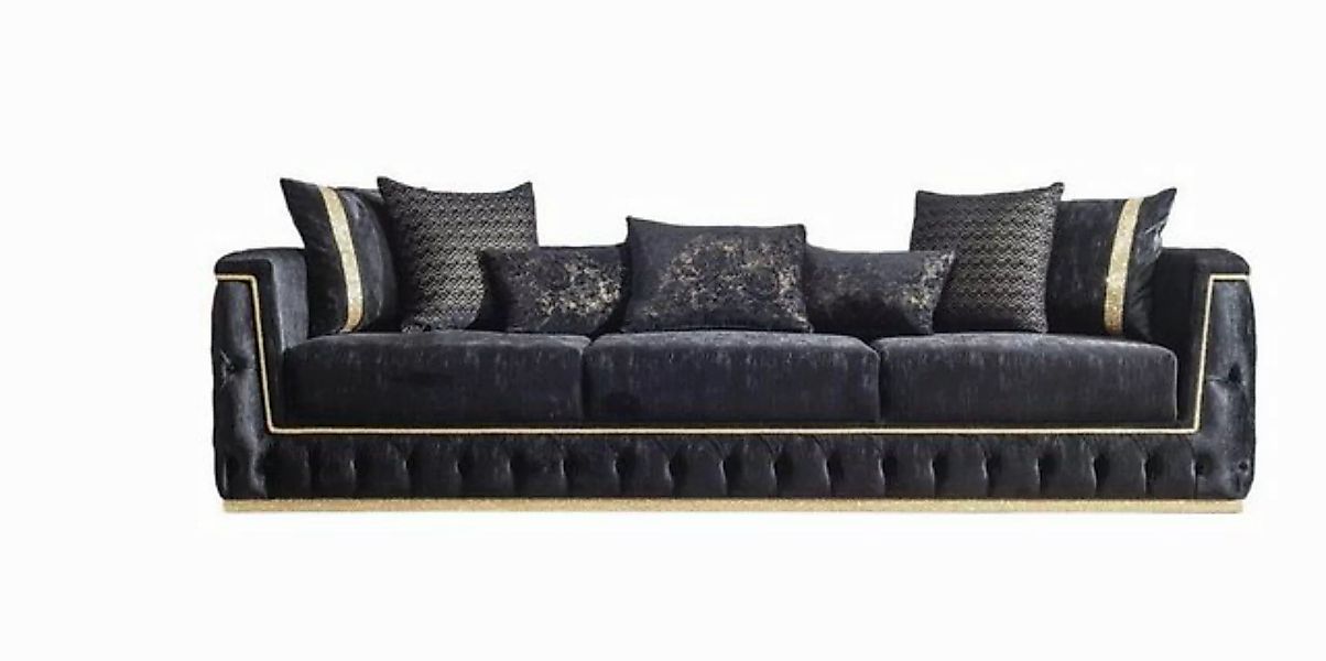 Xlmoebel 3-Sitzer Chesterfield 3-Sitzer Sofa Polstermöbel Couch mit Stoffbe günstig online kaufen