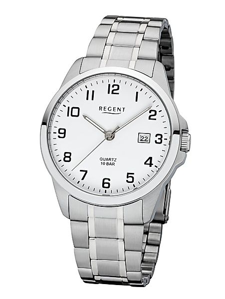 Regent Quarzuhr F-1009 - 1840.44.99, Armbanduhr, Herrenuhr, Edelstahlarmban günstig online kaufen