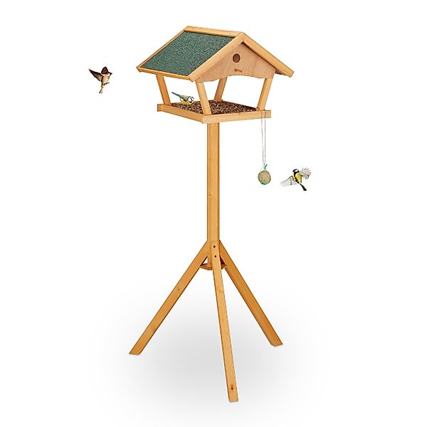 relaxdays Vogelhaus XXL Vogelfutterhaus mit Ständer günstig online kaufen