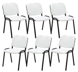 CLP Besucherstuhl Ken Kunstleder (6er Set), günstig online kaufen
