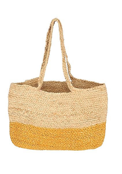halsüberkopf Accessoires Strandtasche Tasche Jute, zweifarbige günstig online kaufen