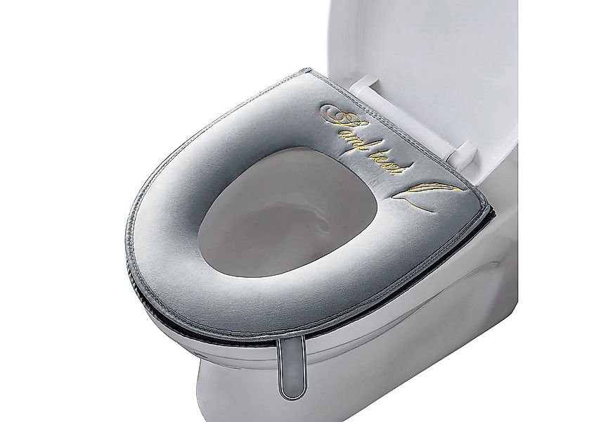 Coonoor WC-Deckelbezug weiche WC-Sitzbezüge mit Griff, Toilettendeckelbezug günstig online kaufen