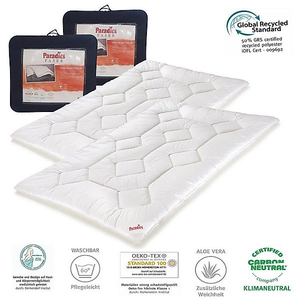 Paradies Kunstfaserbettdecke 2 Stk Paradies Fill Halia Ganzjahresbett warme günstig online kaufen