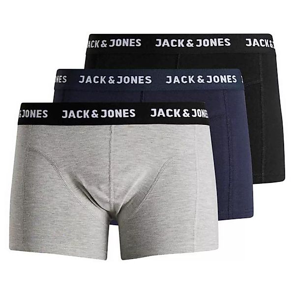 Jack & Jones Anthony Boxer 3 Einheiten 2XL Black / Detail Blue Nights / Lgm günstig online kaufen