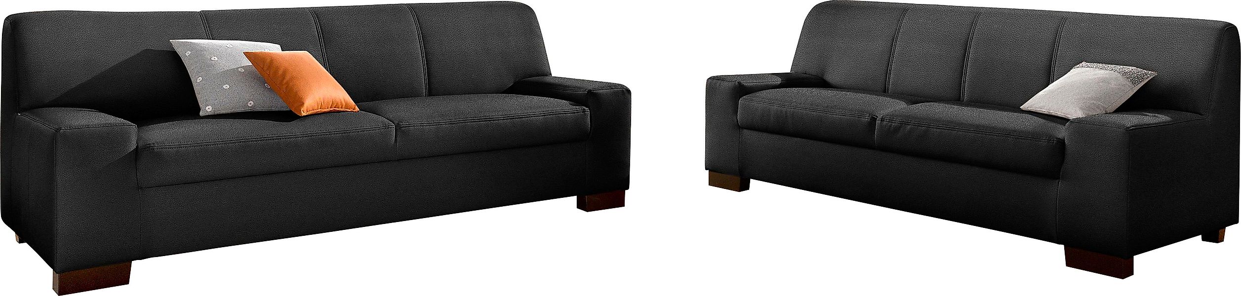 DOMO collection Polstergarnitur »Norma kubisch und zeitlos« Set, 2 Stk. tlg günstig online kaufen