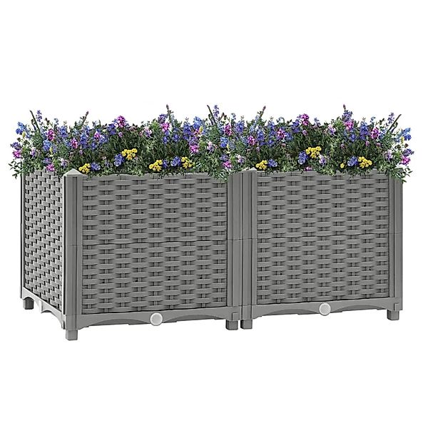 vidaXL Hochbeet 80x40x38 cm Polypropylen 1634553 günstig online kaufen