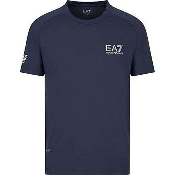 Ea7 Emporio Armani  T-Shirts & Poloshirts Tennis Pro VENTUS7 T-Shirt Navy B günstig online kaufen