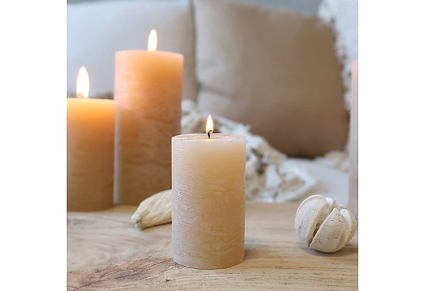 Chic Antique Rustic-Kerze Stumpenkerze Rustikale Kerze Macon Paraffin versc günstig online kaufen