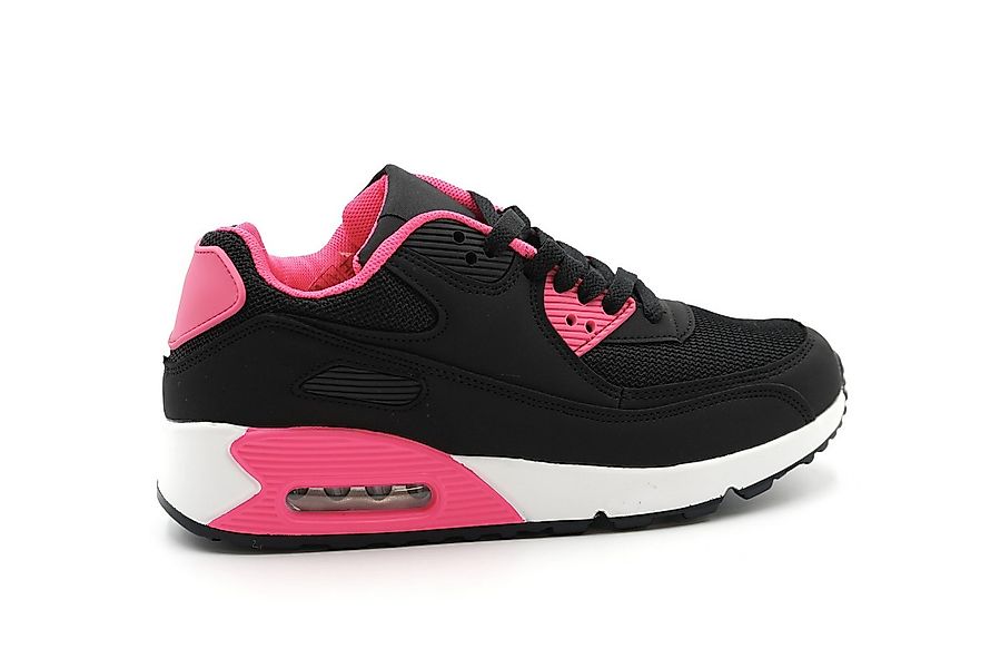 Sonderpostendiscount Damenschuhe Sneaker mit Luftpolster HR 20 Black/Pink S günstig online kaufen