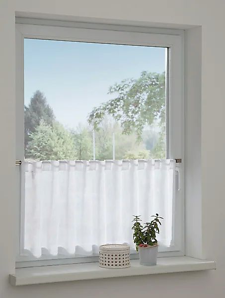 GARDINIA Gardine »Bistrogardine Jacquard-Voile«, (1 St.), transparent, Poly günstig online kaufen
