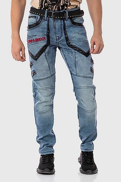 Cipo & Baxx Cargojeans Hose Lässige Details und Applikationen günstig online kaufen