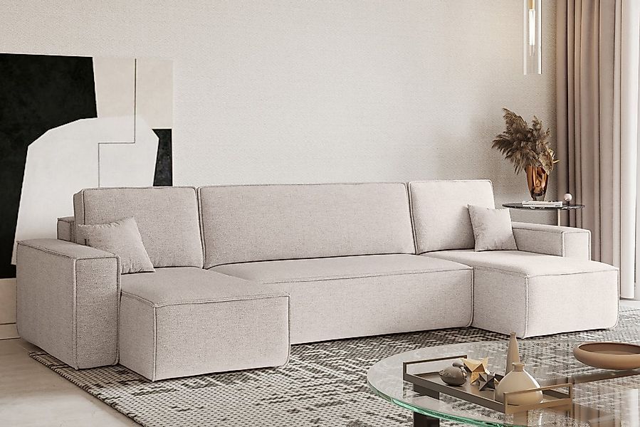 Kaiser Möbel Ecksofa mit schlaffunktion und bettkasten, Couch U-form BEST s günstig online kaufen