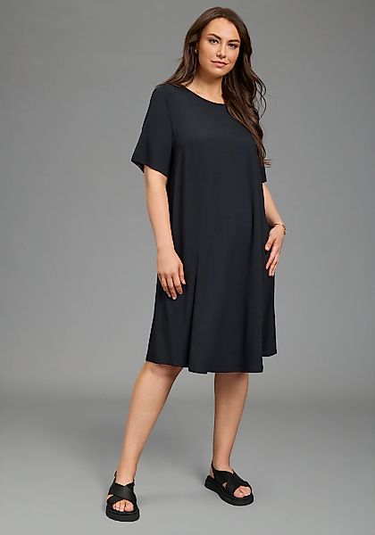 Laura Scott CURVE Jerseykleid aus Single Jersey, elastische Viskosemischung günstig online kaufen