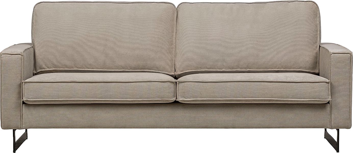 Home affaire 2-Sitzer "Pinto, 166 cm, Cord, Chenille, Lederoptik" mit Keder günstig online kaufen