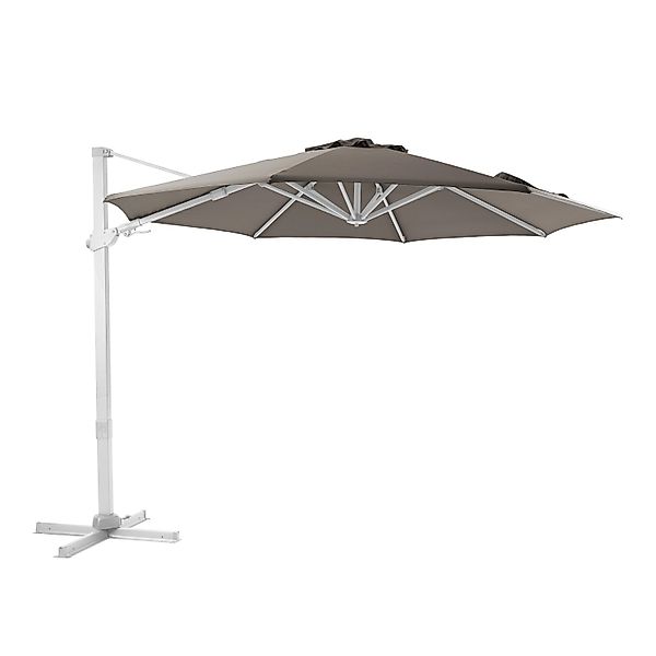 AXI Ampelschirm Ø 300 cm Taupe mit Handöffner günstig online kaufen
