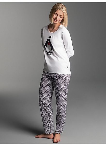 Trigema Schlafanzug TRIGEMA Pyjama mit Pinguinmotiv (1 tlg) günstig online kaufen
