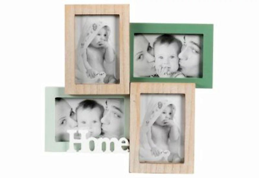 HTI-Living Bilderrahmen Holz 4 Fotos Kaila Home natur Gr. 35 x 35  Erwachse günstig online kaufen