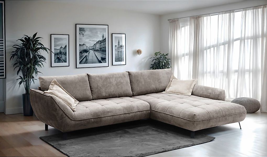 exxpo - sofa fashion Ecksofa "Biarritz modern und elegantes Mega Sofa mit t günstig online kaufen