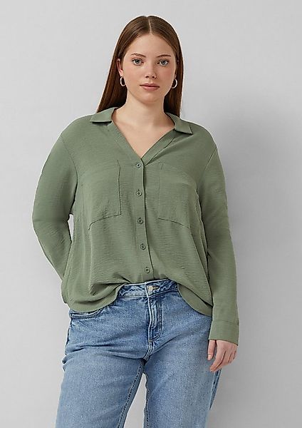 QS Langarmbluse Bluse Bluse mit Turn-up günstig online kaufen