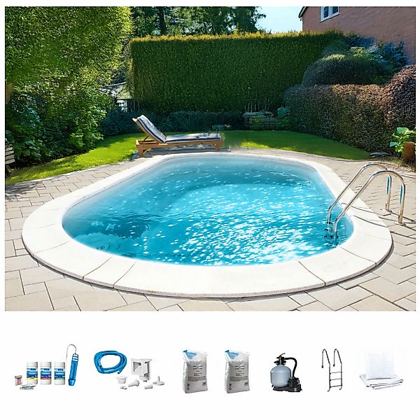 my POOL BWT Ovalpool "PREMIUM mit sandfarbener Innenfolie" Höhe: 150 cm, in günstig online kaufen