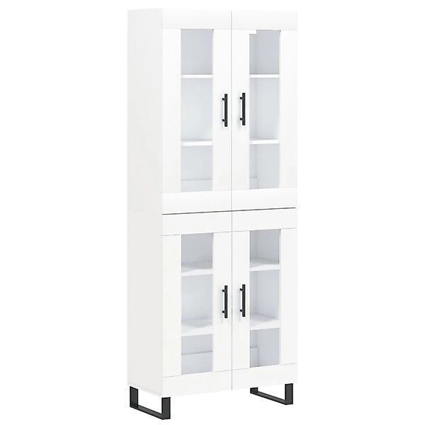 vidaXL Highboard Weiß 69,5x34x180 cm Holzwerkstoff 3198297 günstig online kaufen
